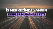 Tokat'ta İş Merkezinde Yangın: Güzellik Merkezi Hasar Gördü