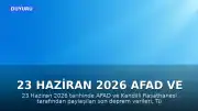 23 Haziran 2026 AFAD ve Kandilli Rasathanesi Son Deprem Verileri