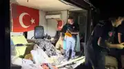 Antalya Serik'te Otomobilin Direğe Çarpması Sonucu Motor Parçası Barakaya Uçtu: 1 Ağır Yaralı