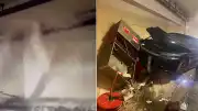 Avrasya Tüneli'nde Kaza: İtfaiye Panosuna Çarpan Otomobil Suları Yola Akıttı, Trafik Durdu