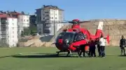 Bacağı Kırılan 76 Yaşındaki H.Ö. Ambulans Helikopterle Malatya'ya Nakledildi