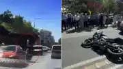 Çorlu'da Motosiklet Kazası: İki Araçla Çarpıştı