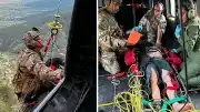 Çorum'da Dağ Yürüyüşünde Yaralanan Vatandaş Helikopterle Kurtarıldı
