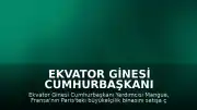 Ekvator Ginesi Cumhurbaşkanı Yardımcısı Mangue'den Fransa'ya Tepki: "Satış Yasa Dışıdır"