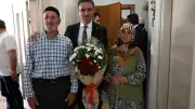 Erzurum Valisi Aydın Baruş Narman'da Şehit Ailesi ve Gaziyi Ziyaret Etti