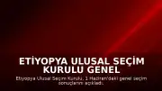 Etiyopya Ulusal Seçim Kurulu Genel Seçim Sonuçlarını Duyurdu