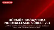 Hürmüz Boğazı'nda normalleşme süreci 2-3 ay sürecek