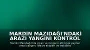 Mardin Mazıdağı'ndaki Arazi Yangını Kontrol Altına Alındı