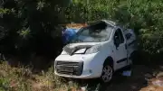Aksaray'da Şarampole Devrilen Araçta Feci Kaza: 3 Ölü, 1 Yaralı