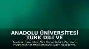 Anadolu Üniversitesi Türk Dili ve Kültürü Programı Balkanlar Turuyla Tanıtıldı