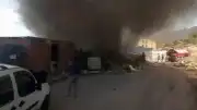 Balıkesir Sındırgı'da Konteyner Kentte Yangın: 9 Konteyner Kullanılamaz Hale Geldi