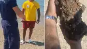 Çanakkale Kepez'de Halk Plajında Patlamamış Askeri Mühimmat Tespit Edildi
