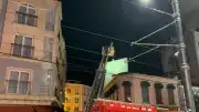 Fatih'te Bir Binanın Çatısındaki Baz İstasyonunda Yangın Çıktı
