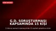G.D. Soruşturması Kapsamında 15 Kişi Gözaltına Alındı