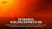 İstanbul Küçükçekmece'de Motosikletli Şahsın Silahla Vatandaşları Tehdit Ettiği Anlar Kamerada