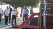 İzmir Büyükşehir Belediye Başkanı Dr. Cemil Tugay İnciraltı Kent Ormanı'ndaki Çalışmaları İnceledi