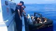 Marmaris Açıklarında Yunan Unsurlarınca Geri İtilen Göçmenler Türk Sahil Güvenliği Tarafından Kurtarıldı