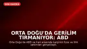 Orta Doğu'da Gerilim Tırmanıyor: ABD ve İran Arasında Karşılıklı Saldırılar