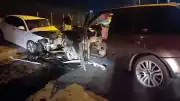 Sancaktepe'de ters yönde ilerleyen otomobilin karıştığı zincirleme kazada 5 yaralı