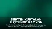 Siirt'in Kurtalan İlçesinde Kamyon Devrildi: 1 Yaralı