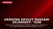 Ukrayna Devlet Başkanı Zelenskiy: "Son Rus saldırılarında en az 6 kişi öldü, 33 kişi yaralandı"