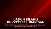 Ürdün Silahlı Kuvvetleri: İran'dan ateşlenen 3 füze ülke topraklarına düştü