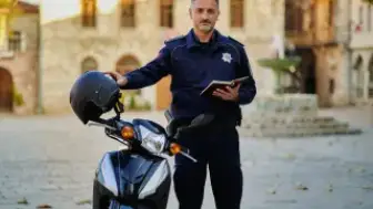Beypazarı'nda Trafik Ekiplerinden Motosiklet Denetimi