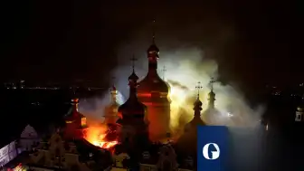 Ukrayna Genelinde Rus Saldırıları: Kiev'deki Tarihi Manastır Alevlere Teslim Oldu
