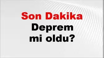03 Haziran 2026 Salı Günü Türkiye'de Meydana Gelen Depremler: AFAD ve Kandilli Rasathanesi Verileri