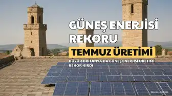 Büyük Britanya'da Temmuz Ayı Elektrik Üretiminde Güneş Enerjisi Rekoru