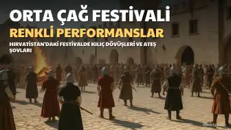 Hırvatistan'da 14. Orta Çağ Festivali Sona Erdi: Renkli Performanslar Sergilendi