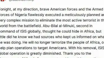 ABD Başkanı Trump: DEAŞ'ın Küresel İkinci Komutanı Öldürüldü