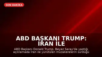 ABD Başkanı Trump: İran ile savaş kısa sürede bitecek