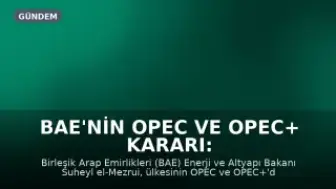 BAE'nin OPEC ve OPEC+ Kararı: Egemen ve Stratejik Bir Adım