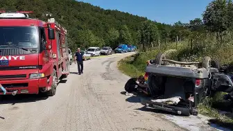 Çan'da Trafik Kazası: Otomobil Devrildi, Sürücü Hayatını Kaybetti