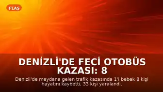 Denizli'de Feci Otobüs Kazası: 8 Kişi Hayatını Kaybetti, 33 Yaralı