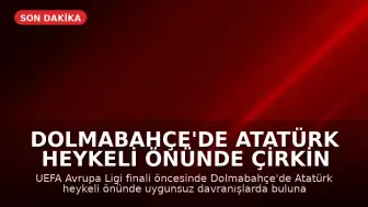 Dolmabahçe'de Atatürk Heykeli Önünde Çirkin Hareket: Freiburg Taraftarlarına Tepki Yağdı