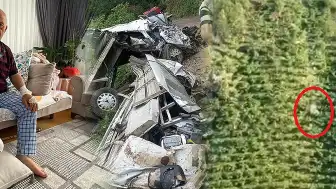 Giresun'da Sarp Araziden Uçuruma Yuvarlanan Kamyonet Kazasında Yaralananlar Kurtuldu