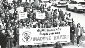 Gümüşhacıköylüler Maden İhalelerine Karşı Miting Düzenledi