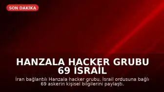 Hanzala Hacker Grubu 69 İsrail Askerinin Kimlik Bilgilerini Paylaştı