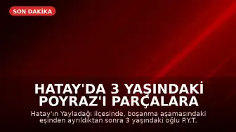 Hatay'da 3 Yaşındaki Poyraz'ı Parçalara Ayıran Baba Tutuklandı