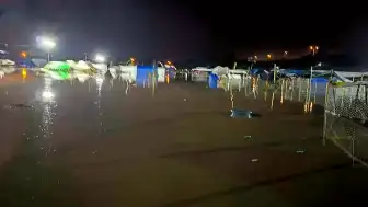 Hatay'ın Dörtyol İlçesinde Şiddetli Yağış Nedeniyle Hayvan Pazarı Sular Altında Kaldı