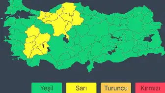 İçişleri Bakanlığı'ndan 28 Mayıs İçin Kuvvetli Yağış Uyarısı