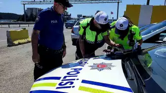 Keşan'da Şehir Girişinde Trafik Uygulaması Yapıldı