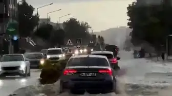 Lüleburgaz'da Şiddetli Sağanak: Cadde ve Sokaklar Sular Altında Kaldı