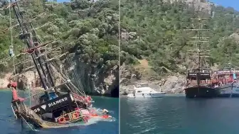 Marmaris'te Tur Teknesi Battı: 148 Kişi Kurtarıldı