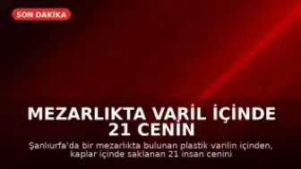 Mezarlıkta Varil İçinde 21 Cenin Bulundu
