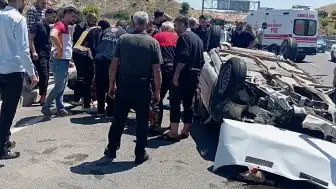 Şanlıurfa Çevre Yolu'nda Feci Kaza: Kurban Kesiminden Dönen Otomobil Takla Attı
