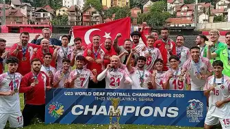 Türkiye, U23 Dünya İşitme Engelliler Futbol Şampiyonası'nda Şampiyon Oldu