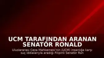 UCM Tarafından Aranan Senatör Ronald Dela Rosa, Senato'dan Kaçtı